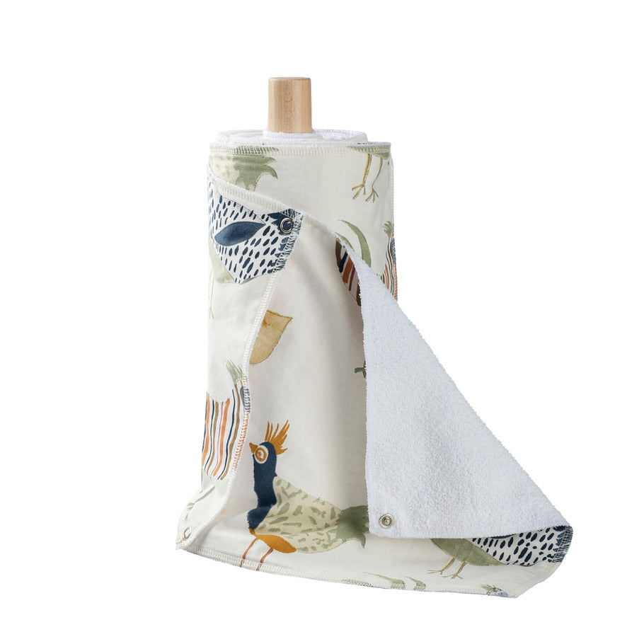 Reusable Kitchen Roll with Snap Fasteners 10 Pack