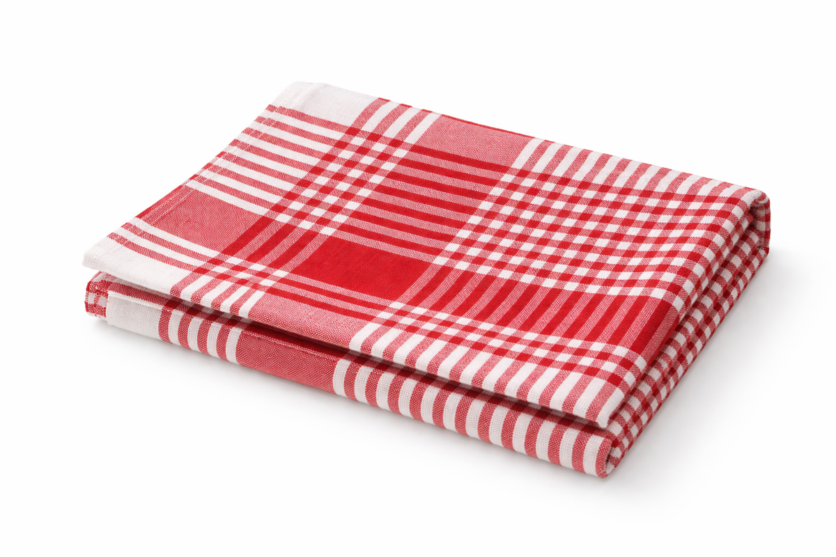 Gingham Check Tablecloth – 170 x 140 cm Cotton Blend – Red