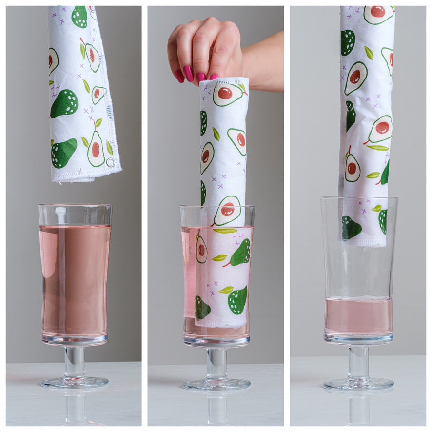 Reusable Kitchen Roll with Snap Fasteners 10 Pack