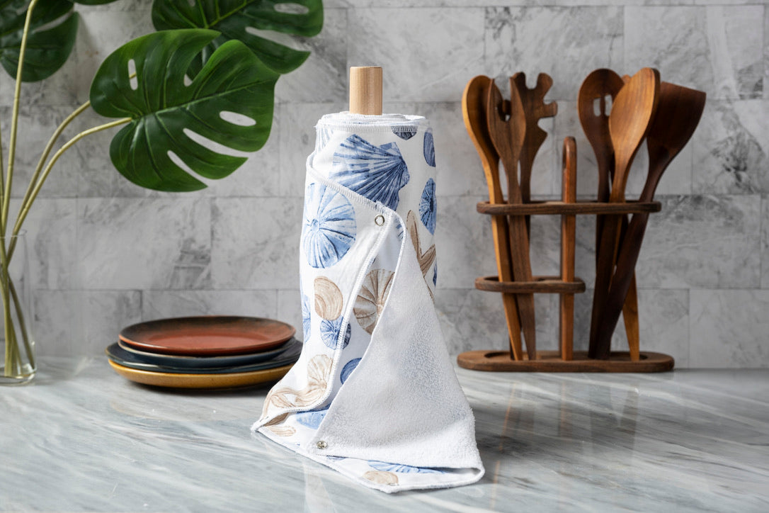 Reusable Kitchen Roll with Snap Fasteners 10 Pack