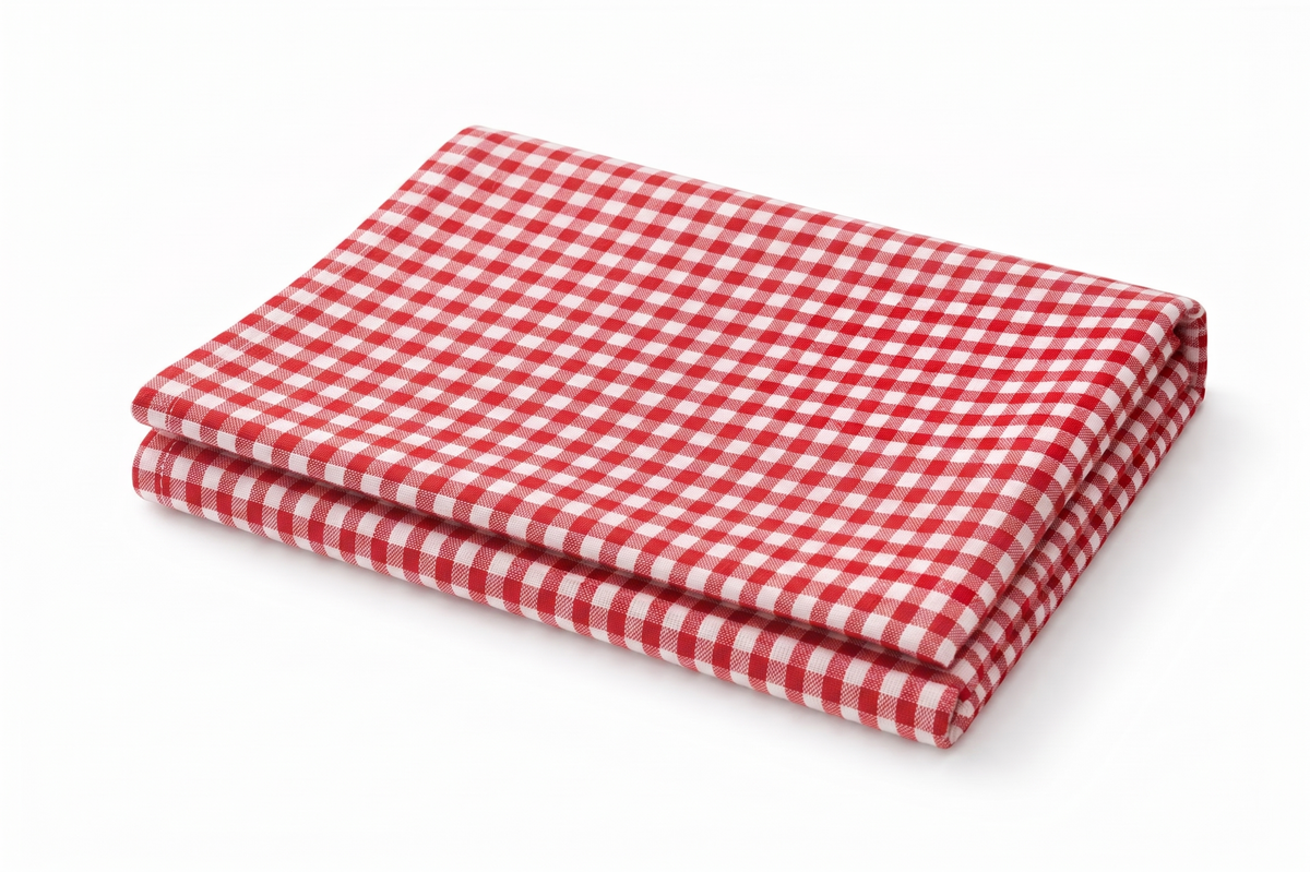 Gingham Check Tablecloth – 170 x 140 cm Cotton Blend